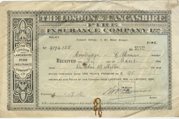 chs09036 x043 61 High St agents for London and Lancashire Fire Insurance 1919.jpg